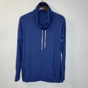 Southern Tide Scuba Cowl Neck Pullover Casual Blue Cotton Preppy Men's Sz Medium